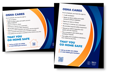 OSHA Releases New Job Safety and Health Workplace Poster