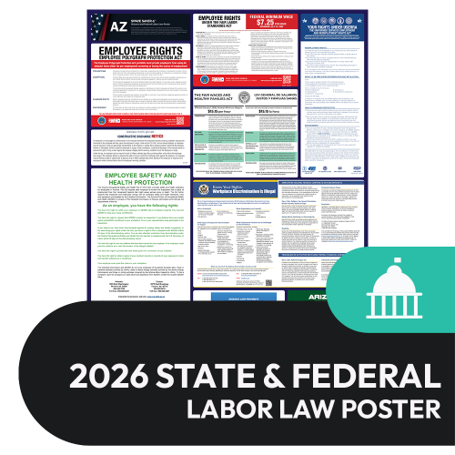 Arizona State and Federal Labor Law Poster