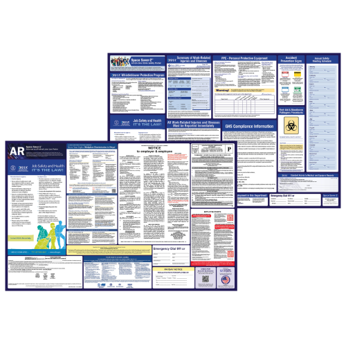 arkansas labor law and osha safety posters bundle