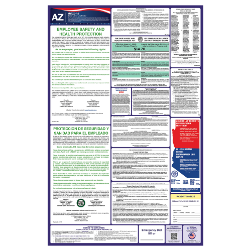 arizona state only labor law poster