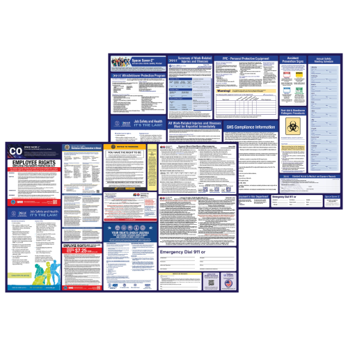 colorado labor law and osha safety posters bundle