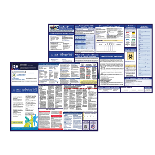 delaware labor law and osha safety posters bundle