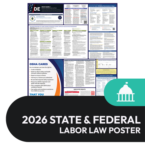 Delaware State and Federal Labor Law Poster