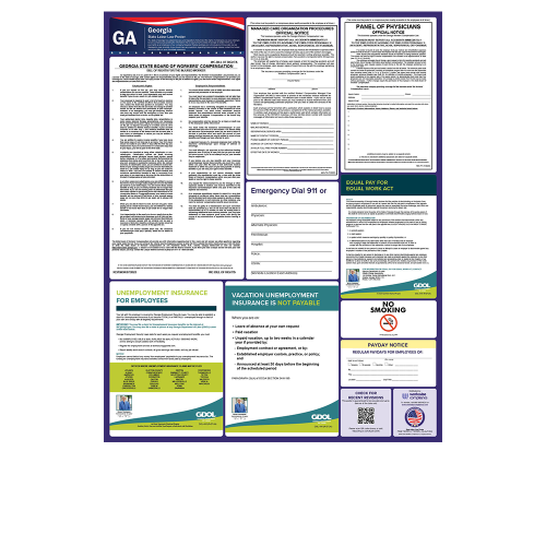 georgia state only labor law poster
