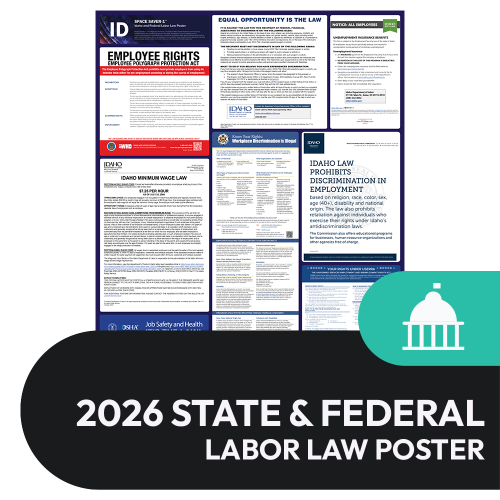 Idaho State and Federal Labor Law Poster