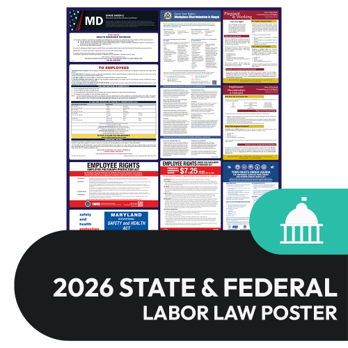 Maryland State and Federal Labor Law Poster