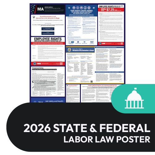 Massachusetts State and Federal Labor Law Poster