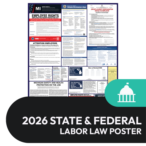 Michigan State and Federal Labor Law Poster