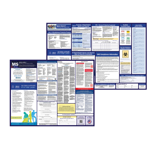 mississippi labor law and osha safety posters bundle