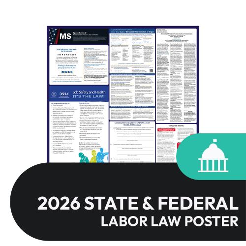 Mississippi State and Federal Labor Law Poster