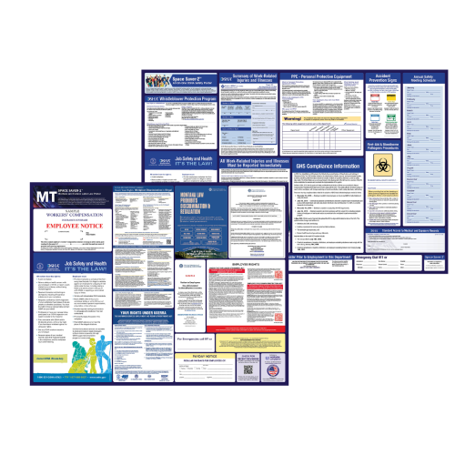 montana labor law and osha safety posters bundle