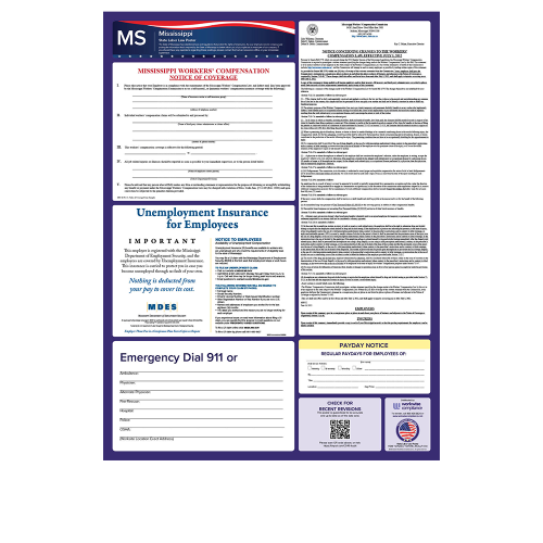 mississippi state only labor law poster