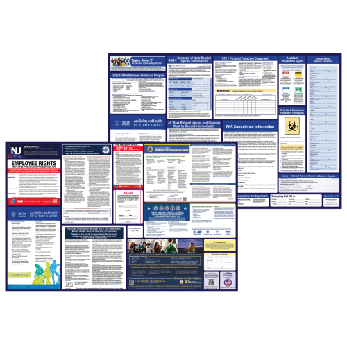 new jersey labor law and osha safety posters bundle