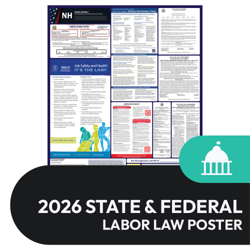 New Hampshire State and Federal Labor Law Poster