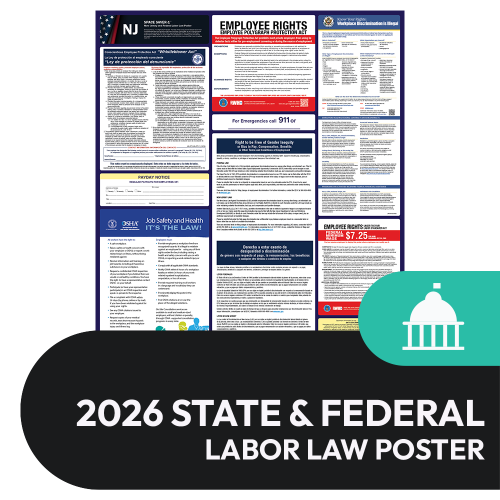 New Jersey State and Federal Labor Law Poster