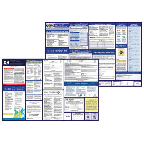 ohio labor law and osha safety posters bundle