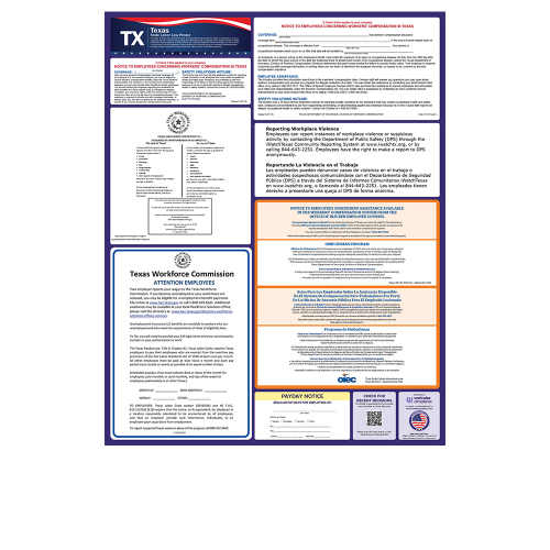 texas state only labor law poster