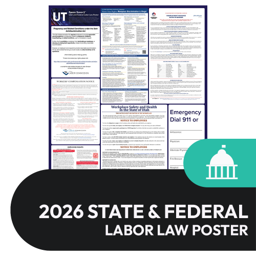 Utah State and Federal Labor Law Poster