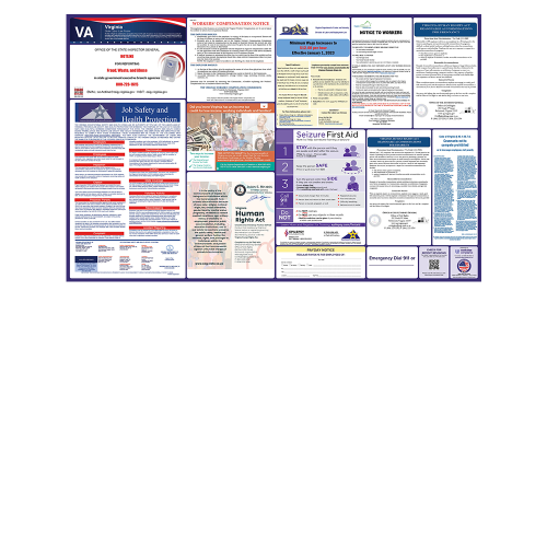 virginia state only labor law poster