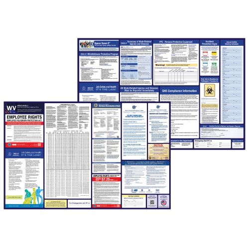 west virginia labor law and osha safety posters bundle