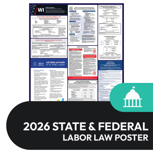 Wisconsin State and Federal Labor Law Poster