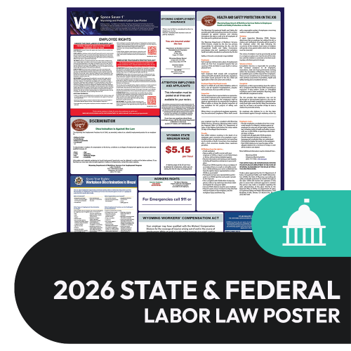 Wyoming State and Federal Labor Law Poster