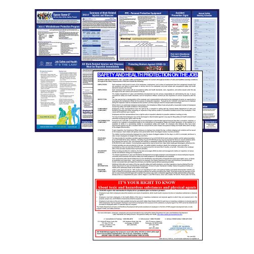 Alaska OSHA Safety Poster for Workplace Regulations – WorkWise Compliance
