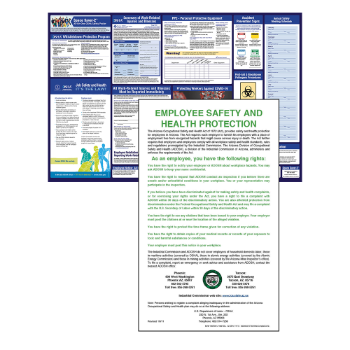 Arizona OSHA Safety Poster for Workplace Safety Compliance – WorkWise Compliance