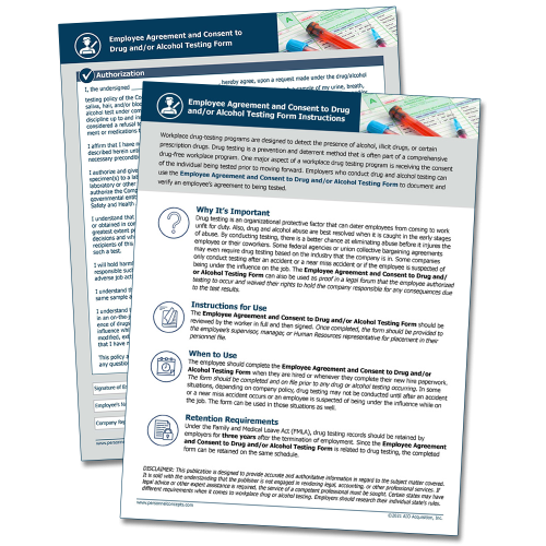 Employee Consent to Drug Testing Form – WorkWise Compliance