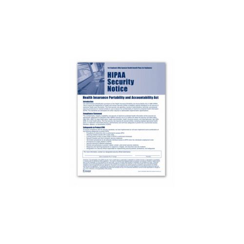 hipaa security notice