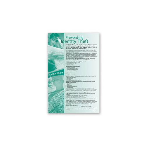 Workplace Identity Theft Prevention Poster – WorkWise Compliance