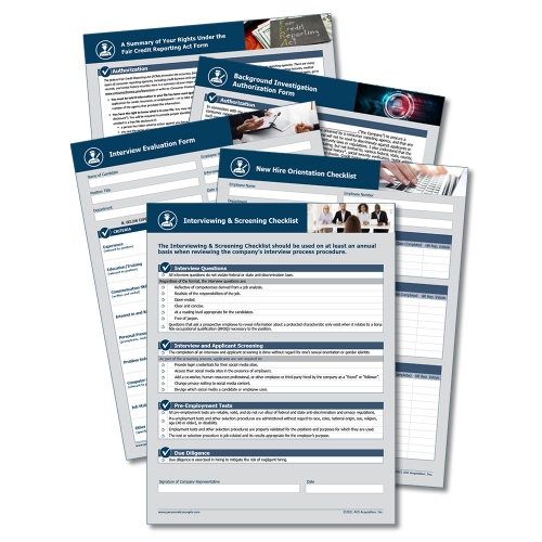 Digital Hiring Forms and Checklists Bundle – WorkWise Compliance