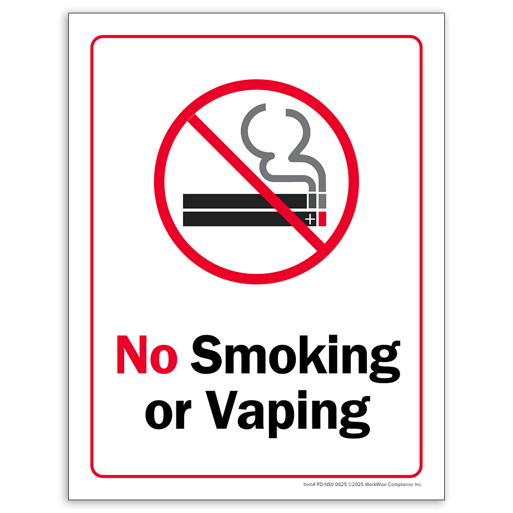 vape no No Vaping Sign main image 1