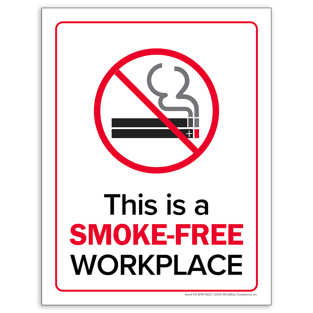 tobacco policy for workplace Smoke-Free Workplace Poster