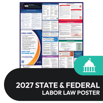 Maine State and Federal Labor Law Poster