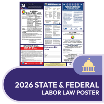Alabama State and Federal Labor Law Poster