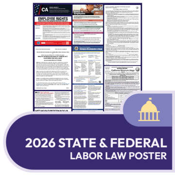 California State and Federal Labor Law Poster
