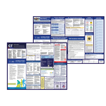 connecticut labor law and osha safety posters bundle
