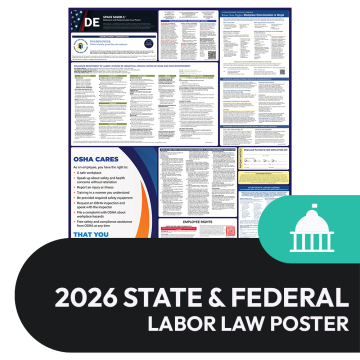 Delaware State and Federal Labor Law Poster