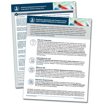 Employee Consent to Drug Testing Form – WorkWise Compliance