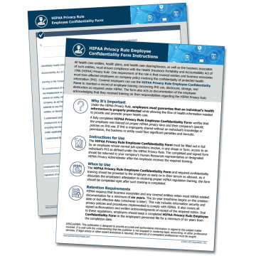 HIPAA Privacy Rule Confidentiality Form – WorkWise Compliance