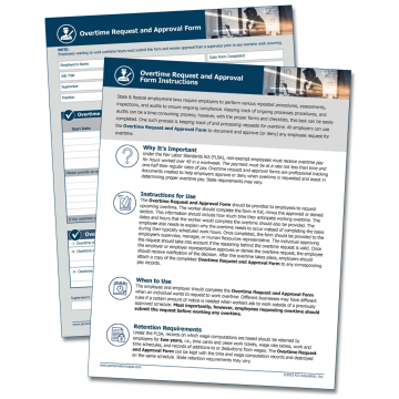 Overtime Request and Approval Form (Digital) – WorkWise Compliance