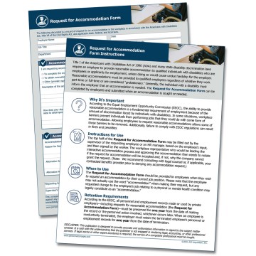 Employee Request for Accommodation Form – WorkWise Compliance