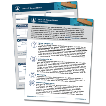 Employee Time Off Request Form – WorkWise Compliance