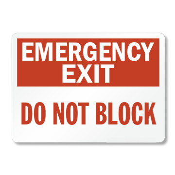 Emergency Exit Sign
