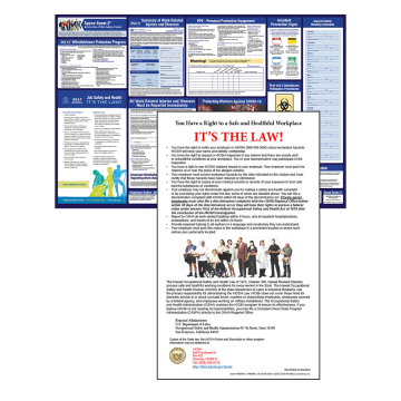 Hawaii OSHA Safety Poster for Employee Protection – WorkWise Compliance