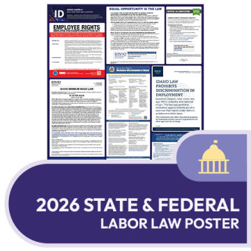 Idaho State and Federal Labor Law Poster