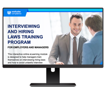 Interviewing and Hiring laws training employers and managers program