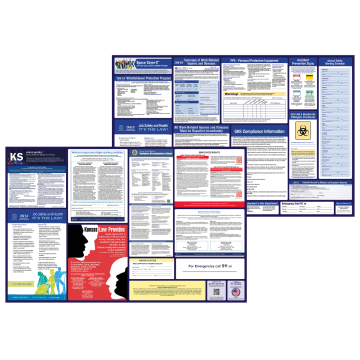 kansas labor law and osha safety posters bundle