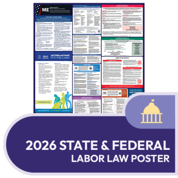 Maine State and Federal Labor Law Poster
